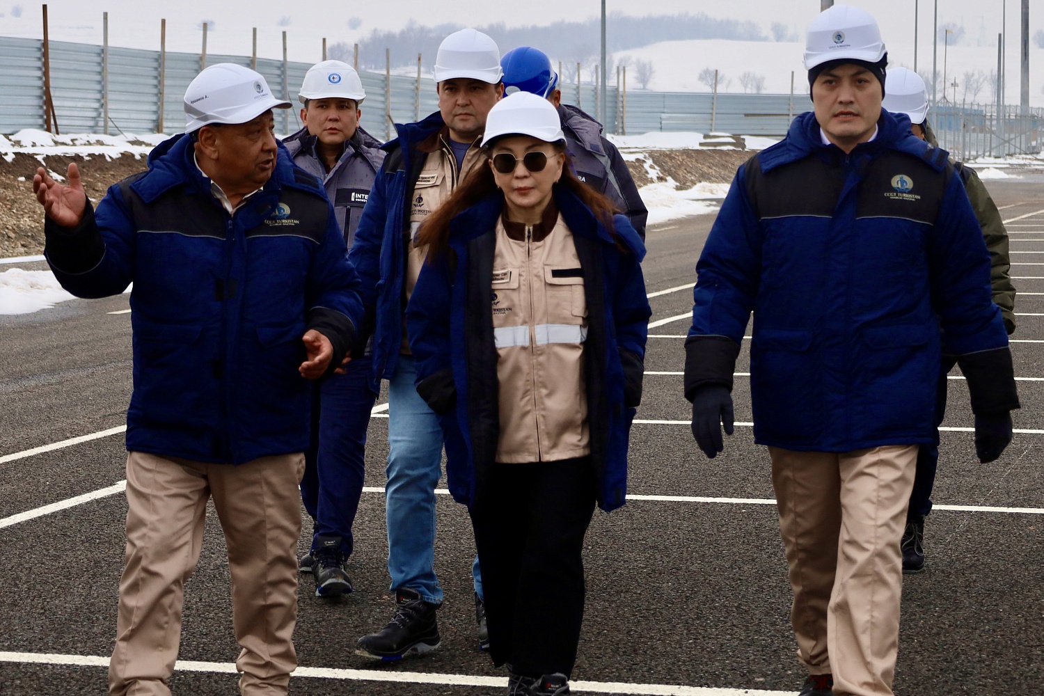 Руководство АО ФНБ «Самрук-Қазына» и АО «Samruk-Kazyna Construction» посетило площадку проекта «ПГУ Туркестан»