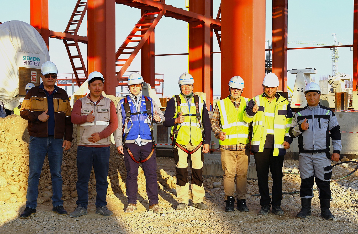 Первая газовая турбина установлена в главном корпусе «ПГУ Туркестан»