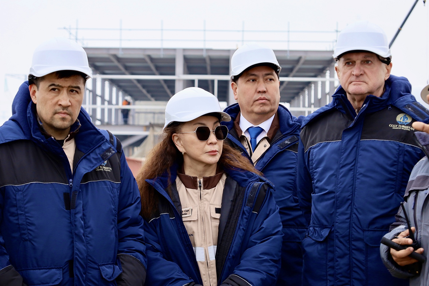 Руководство АО ФНБ «Самрук-Қазына» и АО «Samruk-Kazyna Construction» посетило площадку проекта «ПГУ Туркестан»
