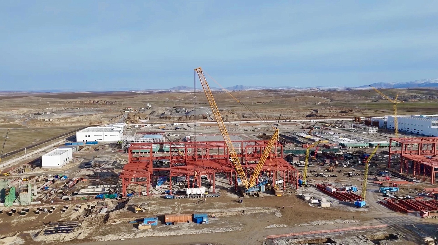 На ПГУ Туркестан завершен монтаж третьей газовой турбины