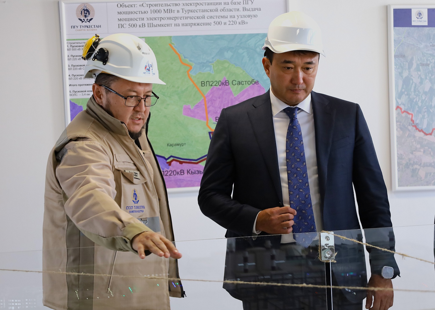 Сайрам ауданының әкімі «БГҚ Түркістан» серіктестігінің құрылыс алаңында болды