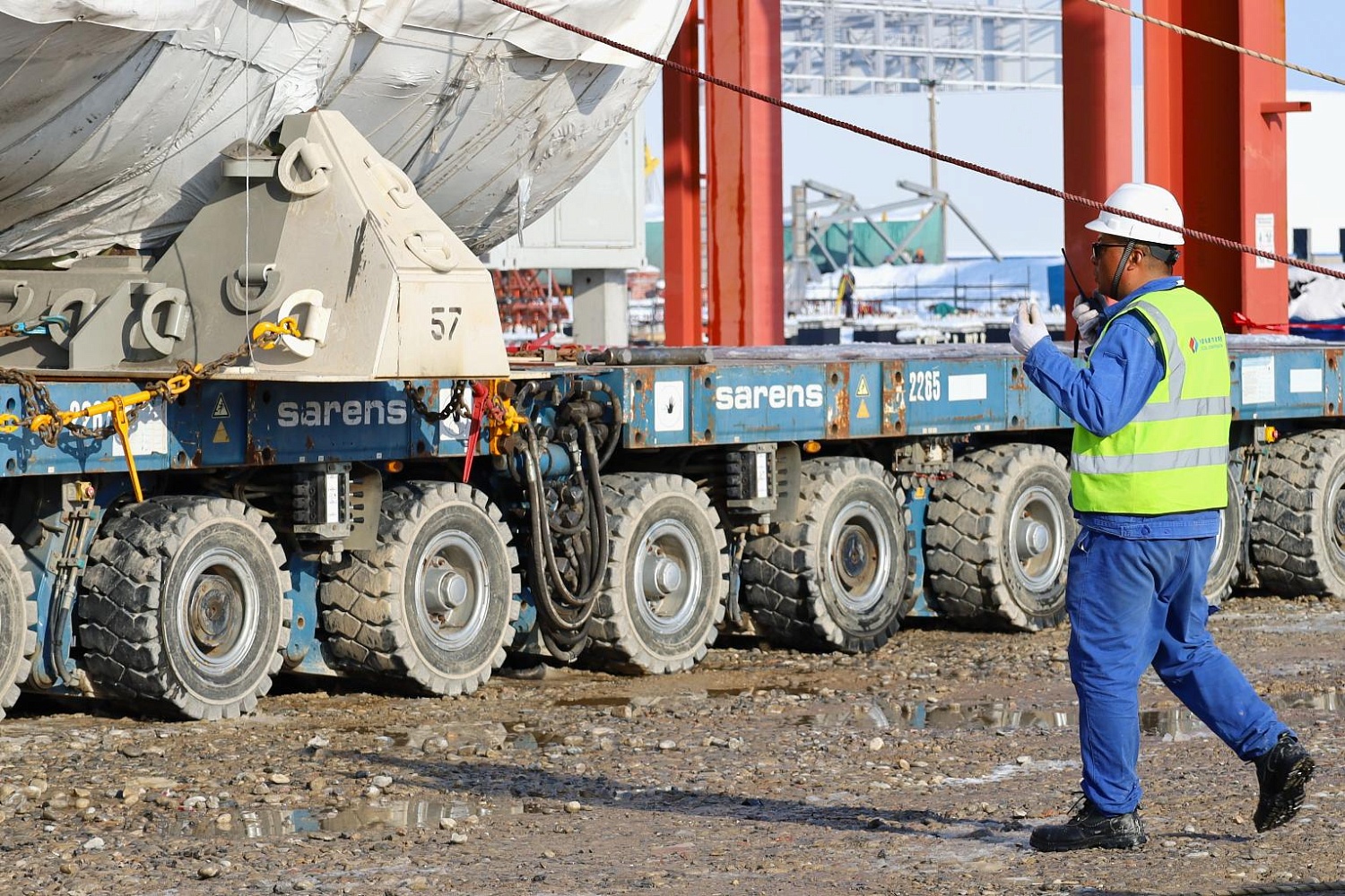 Последняя 4-я газовая турбина ПГУ - на месте! 