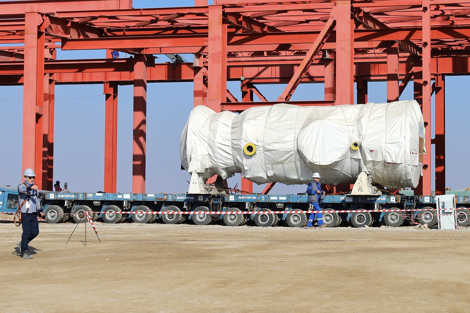 Первая газовая турбина установлена в главном корпусе «ПГУ Туркестан»